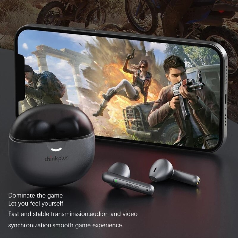 100% Original Lenovo LP1 Pro Wireless Bluetooth 5.1 Earphones TWS Headphones Sport Noise Reduction Game Earbuds With Mic